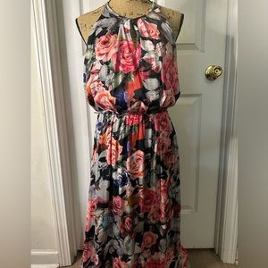 Jennifer Lopez Long Maxi Floral Dress Size Medium